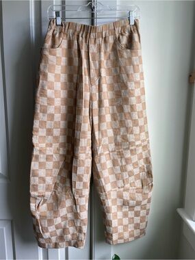 A Mente 100% Cotton Checkerboard Lounge Pants – Size 28